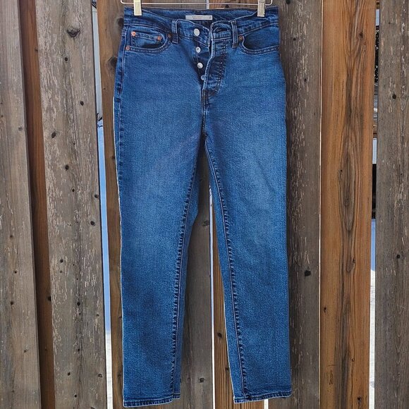 Levi's Wedgie Straight Leg Women's Size 27W 28L Kendall Jenner - Picture 3 of 12